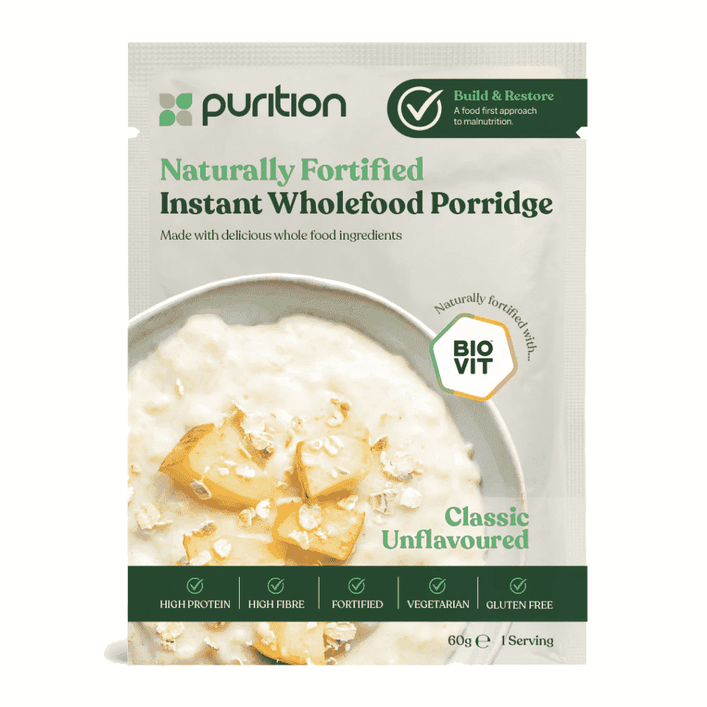 Naturally Fortified Instant Wholefood Porridge Classic Unflavoured 60g SINGLE