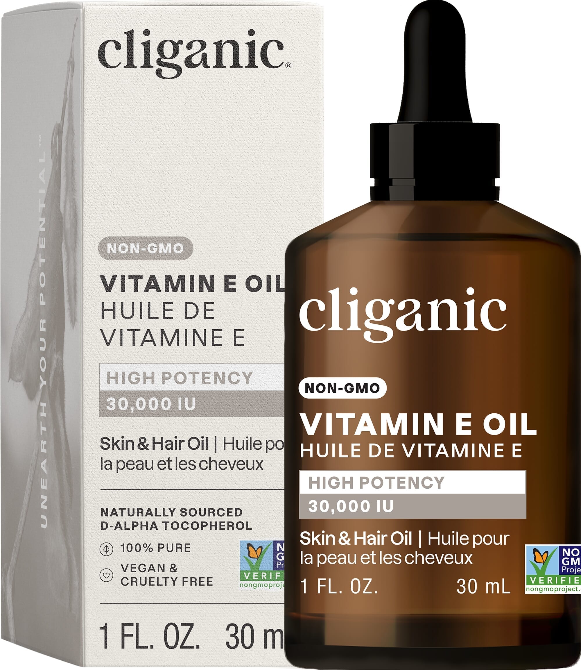 Non-GMO Vitamin E Oil High Potency 30,000IU 30ml