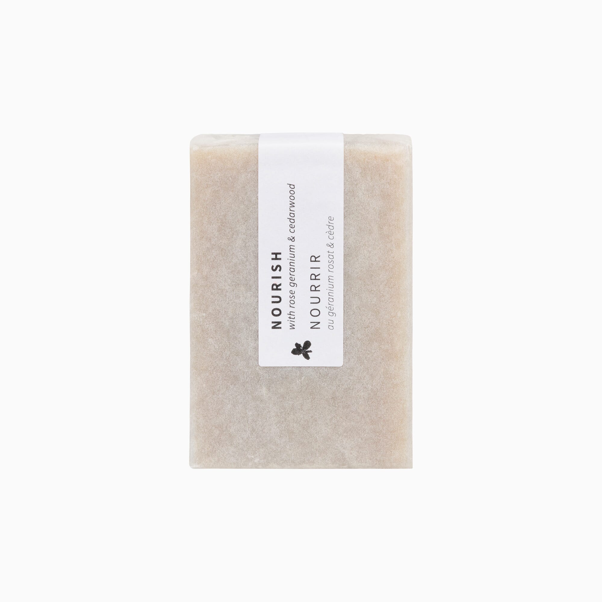Nourish Soap Bar with Rose, Geranium & Cedarwood 95g