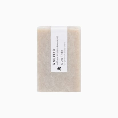 Nourish Soap Bar with Rose, Geranium & Cedarwood 95g