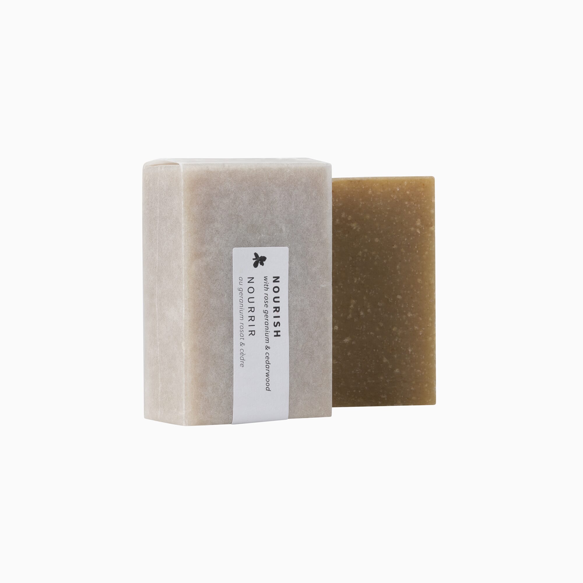 Nourish Soap Bar with Rose, Geranium & Cedarwood 95g