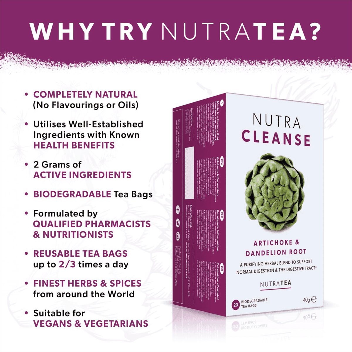 Nutra Cleanse 20 Tea Bags