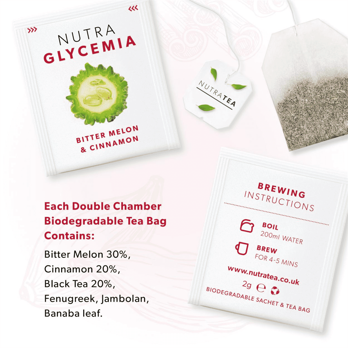 Nutra Glycemia Tea Bags 20s