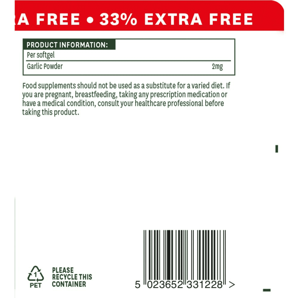 Odourless Garlic Pearls (No After-Taste) 120s