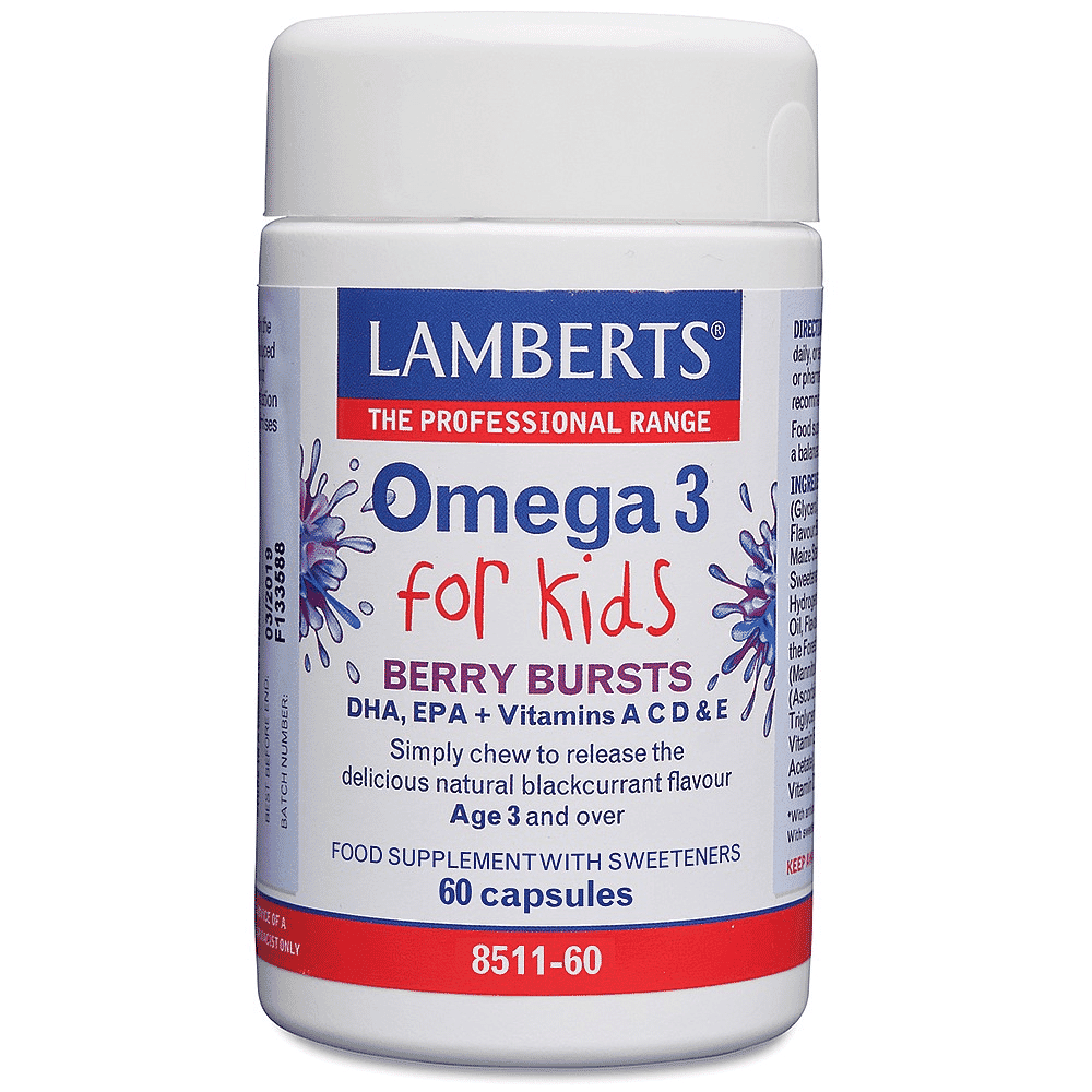 Omega 3 For Kids Berry Bursts 60s