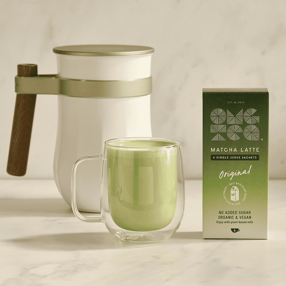 OMGTea Matcha Latte Sachets Original No Added Sugar 6x10g