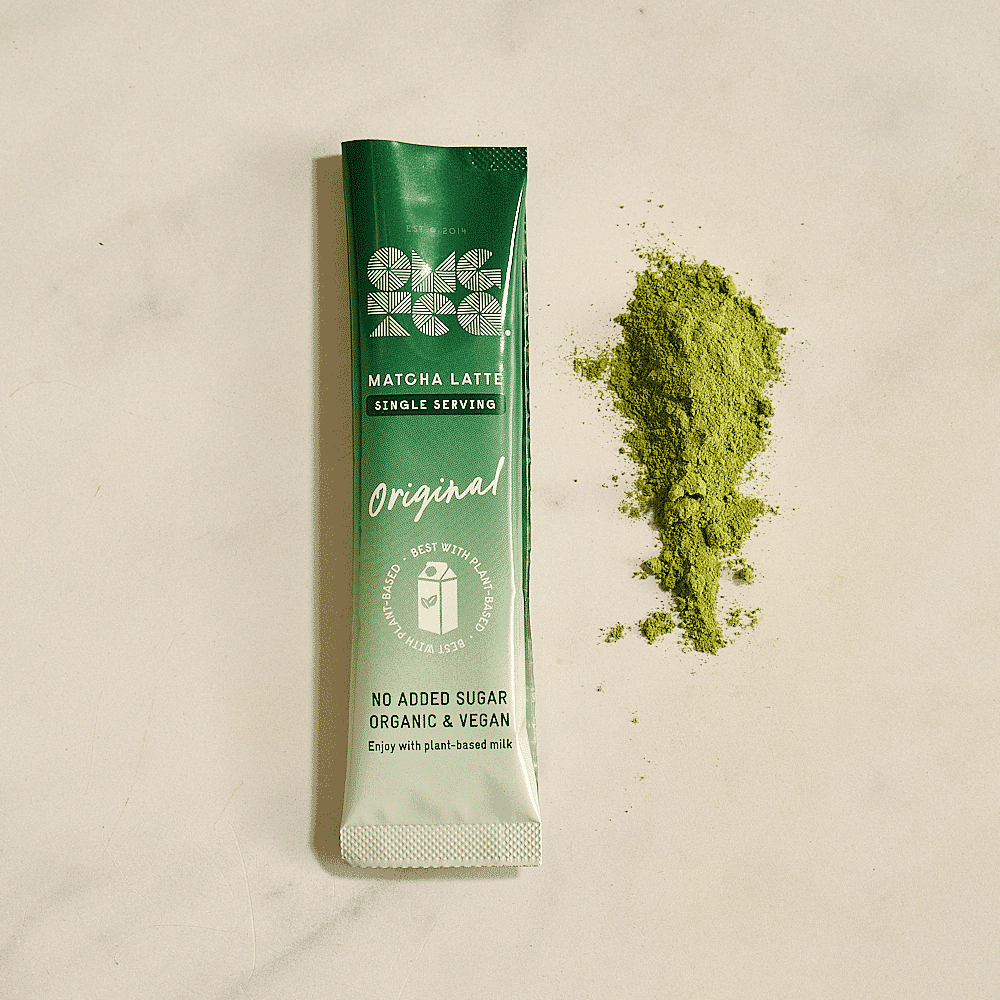 OMGTea Matcha Latte Sachets Original No Added Sugar 6x10g