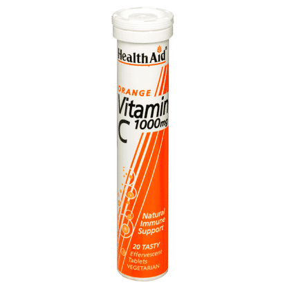 Orange Vitamin C 1000mg Effervescent 20s