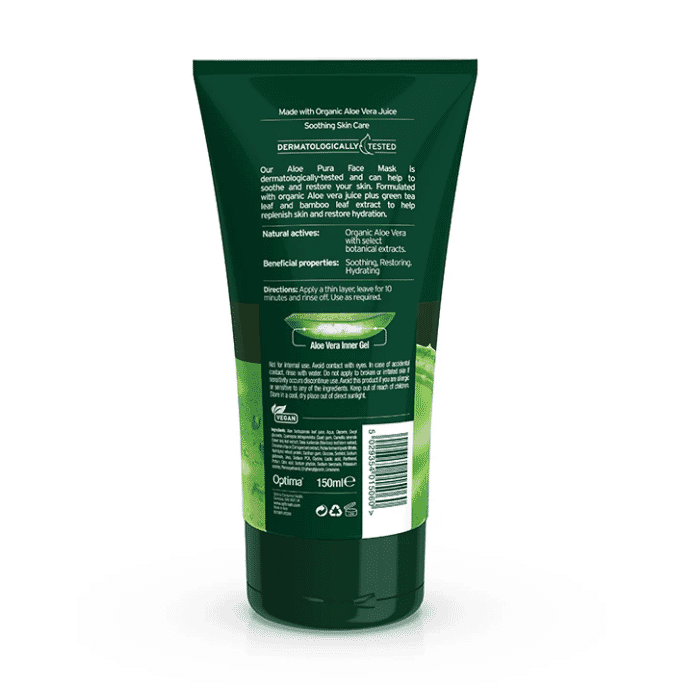 Organic Aloe Vera Face Mask 150ml