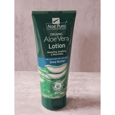 The Natural Dispensary. Organic Aloe Vera Lotion with Shea Butter 200ml