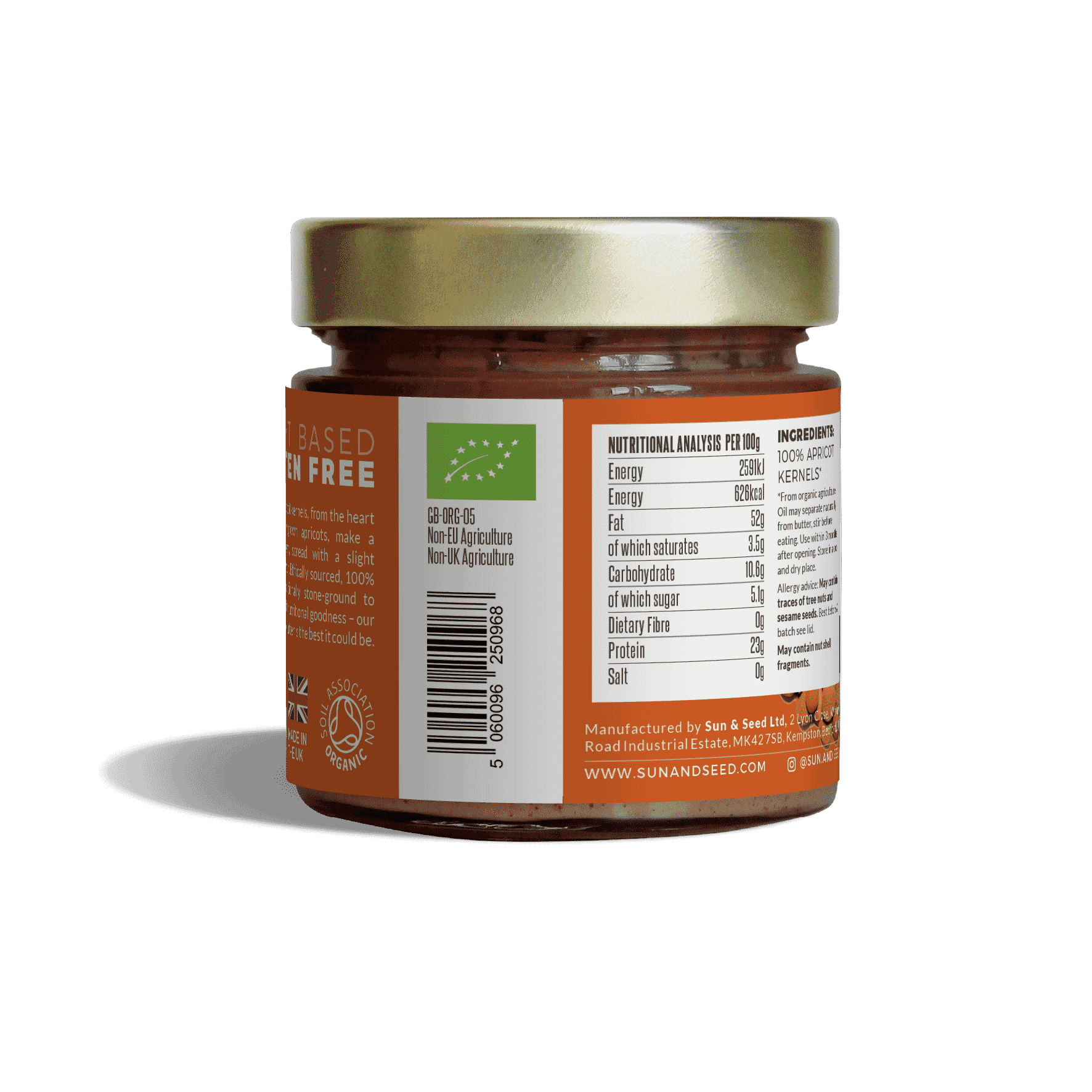 Organic Apricot Kernel Butter 200g