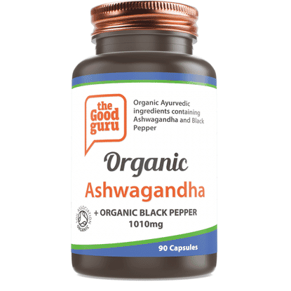 Organic Ashwagandha + Organic Black Pepper 90s