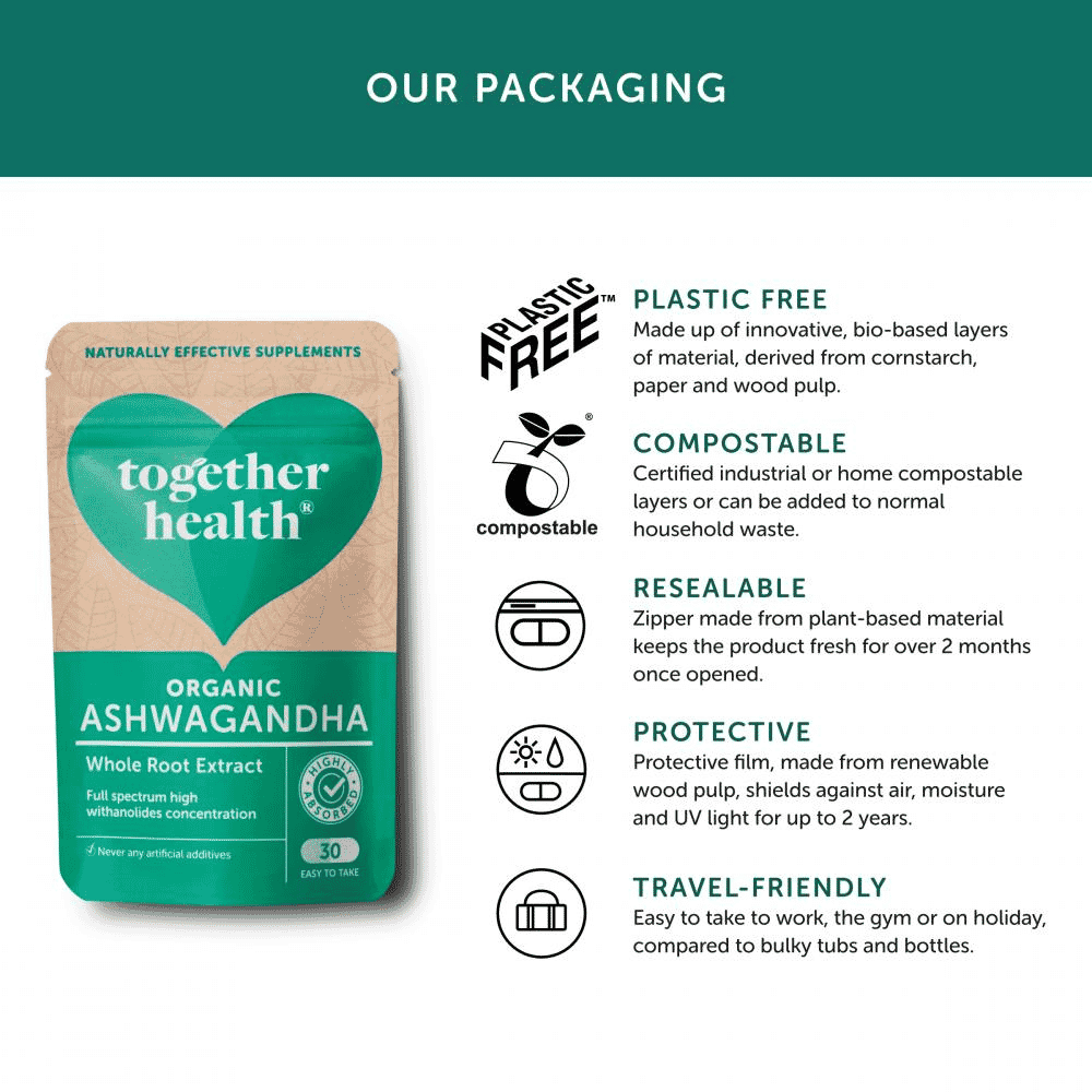 Organic Ashwagandha Whole Root Extract 30s