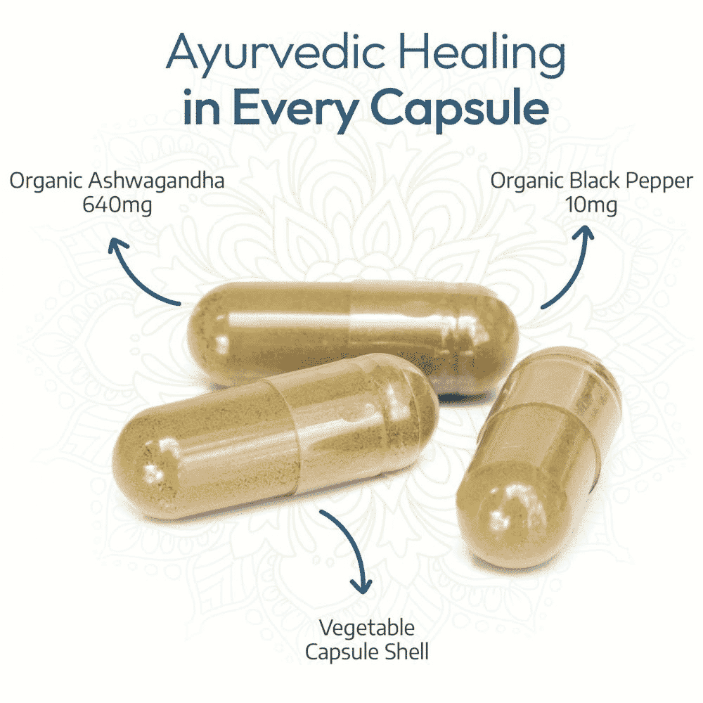 Organic Ashwagandha with Black Pepper Extract 120s