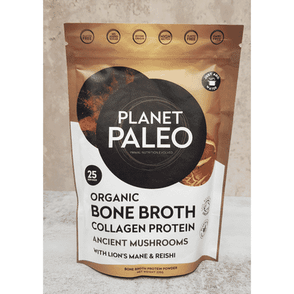 Organic Bone Broth Collagen Protein Ancient Mushrooms 225g