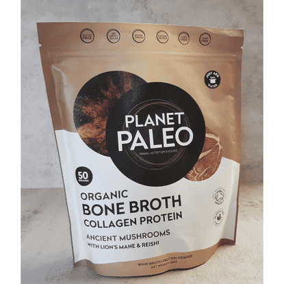 Organic Bone Broth Collagen Protein Ancient Mushrooms 450g