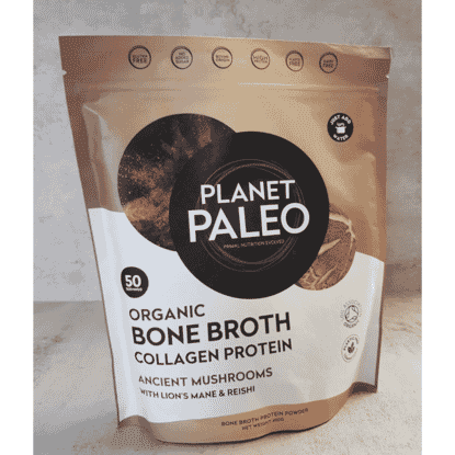 Organic Bone Broth Collagen Protein Ancient Mushrooms 450g