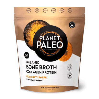 Organic Bone Broth Collagen Protein Golden Turmeric 450g