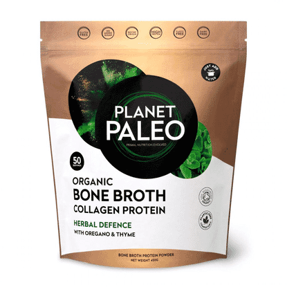 Organic Bone Broth Collagen Protein Herbal Defence 450g