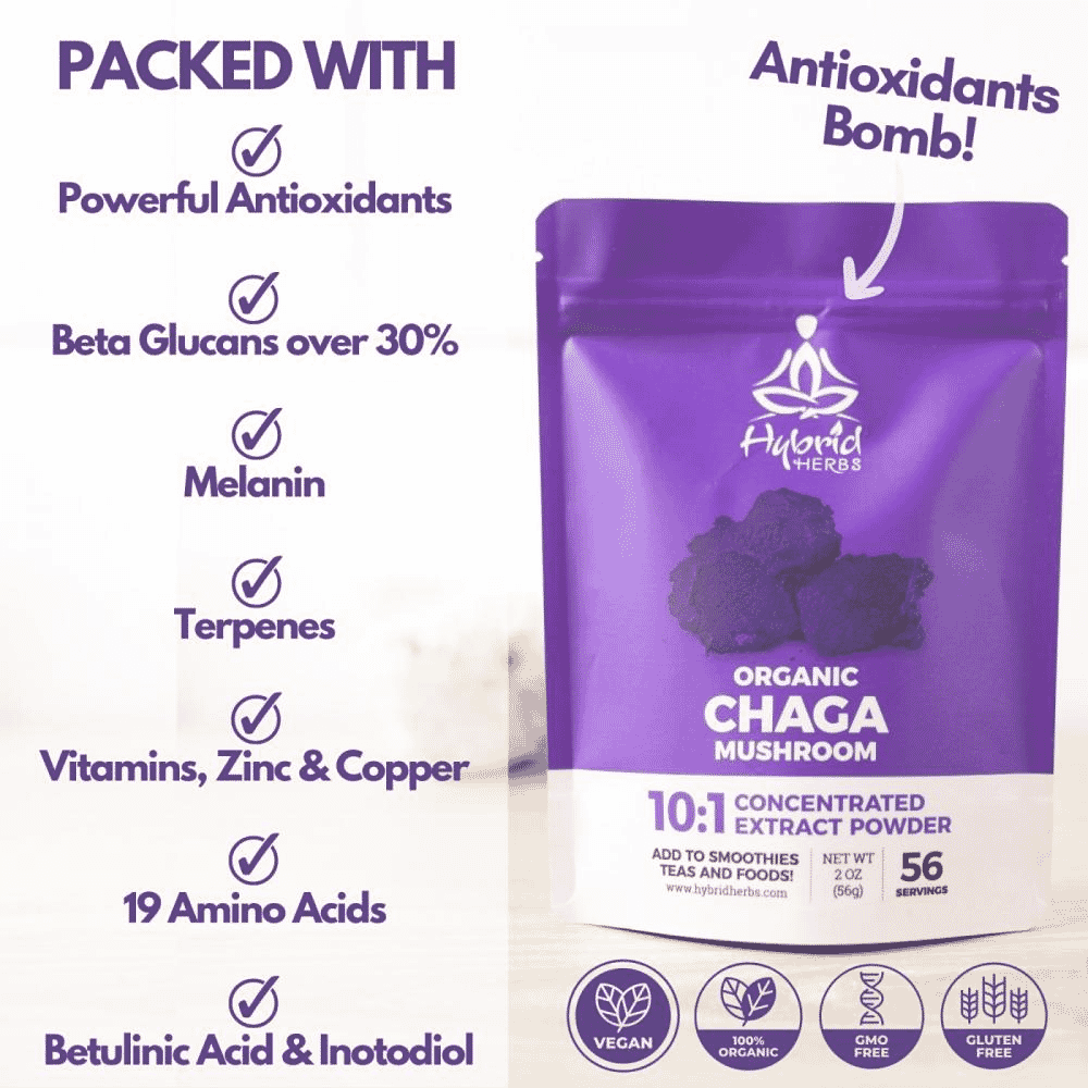 Organic Chaga Mushroom 56g