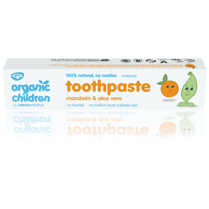 Organic Children Toothpaste Mandarin & Aloe Vera No Fluoride 50ml