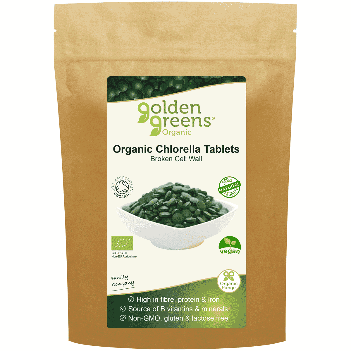 Organic Chlorella Tablets 120s
