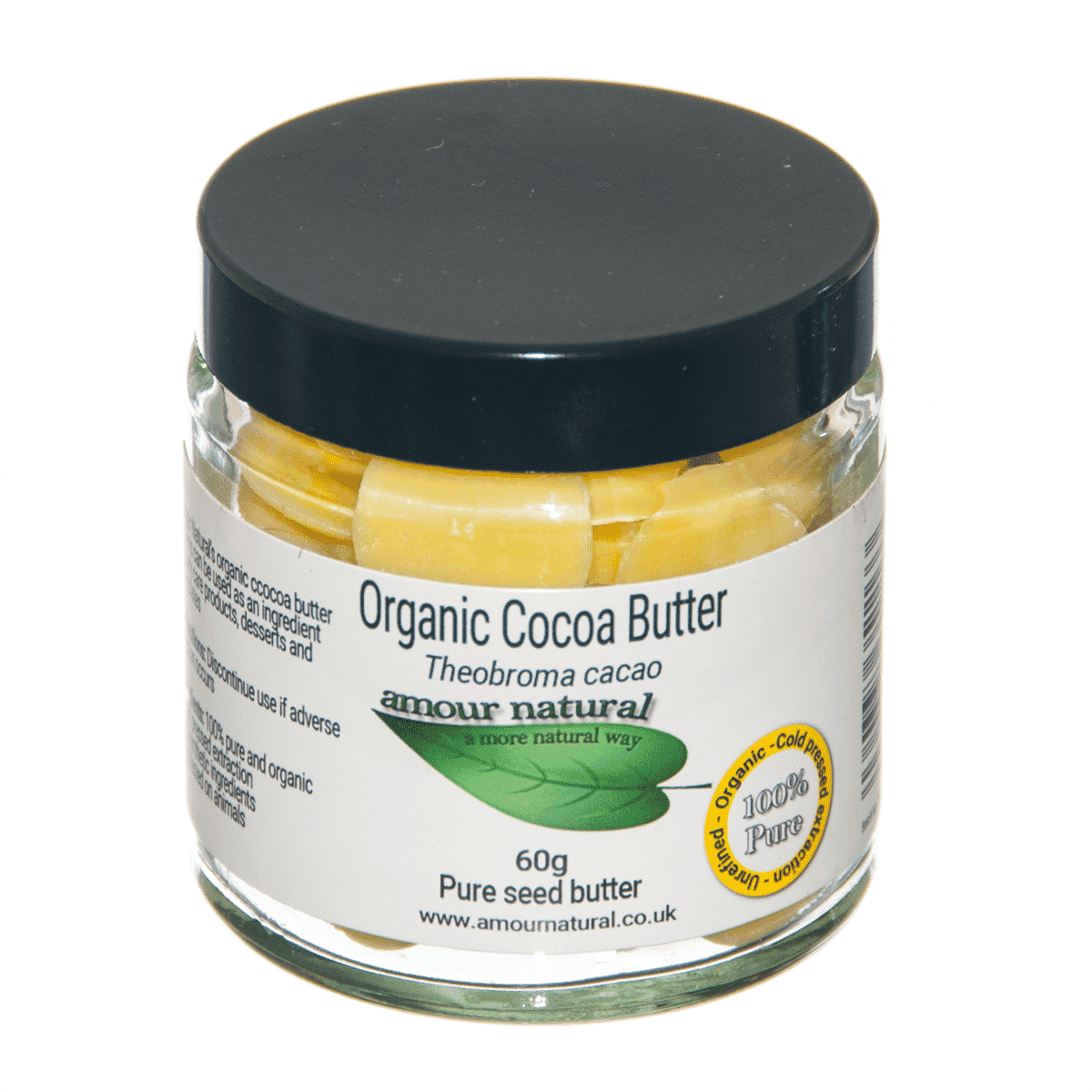 Organic Cocoa Butter Buttons 60g