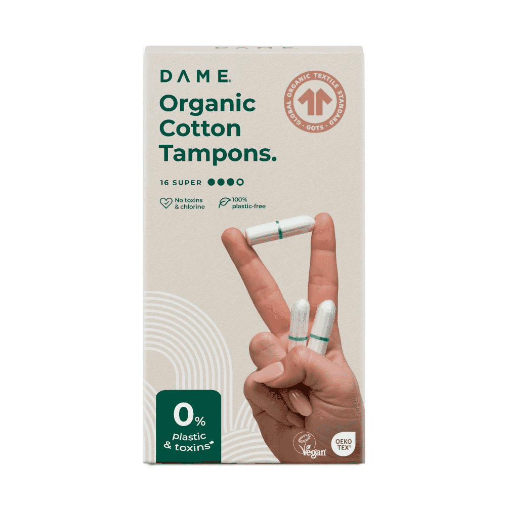 Organic Cotton Tampons 16 Super