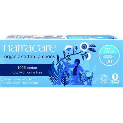 Organic Cotton Tampons Super 20s