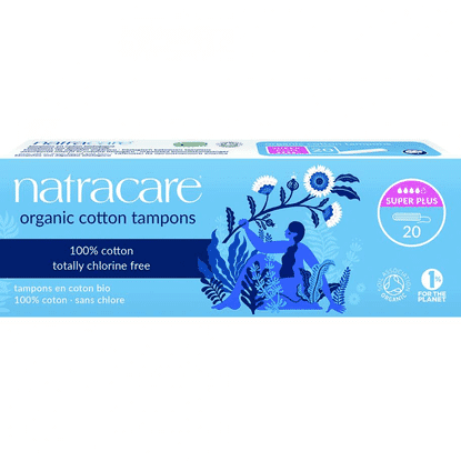 Organic Cotton Tampons Super Plus 20s