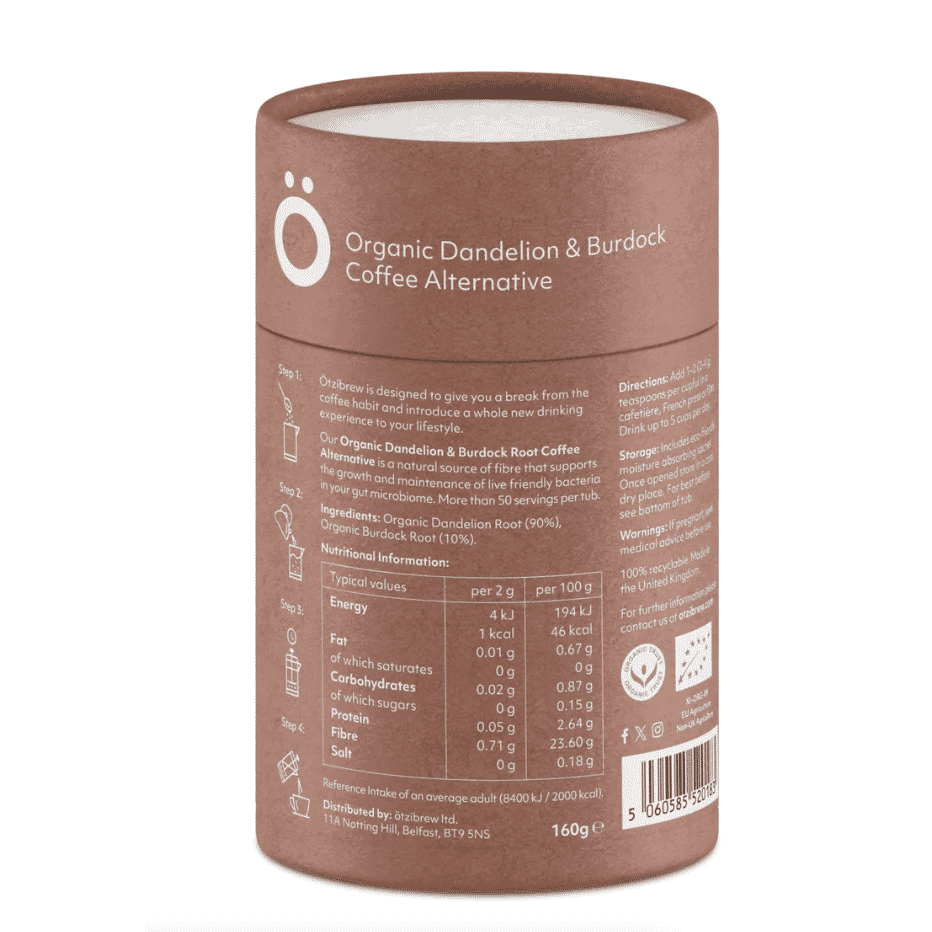 Organic Dandelion & Burdock Root Coffee Alternative 160g
