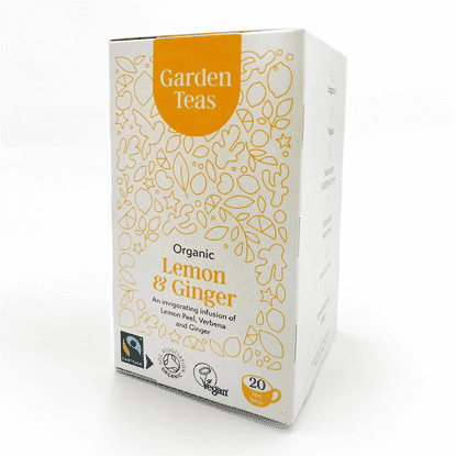 Organic Fairtrade Lemon & Ginger 20 Teabags