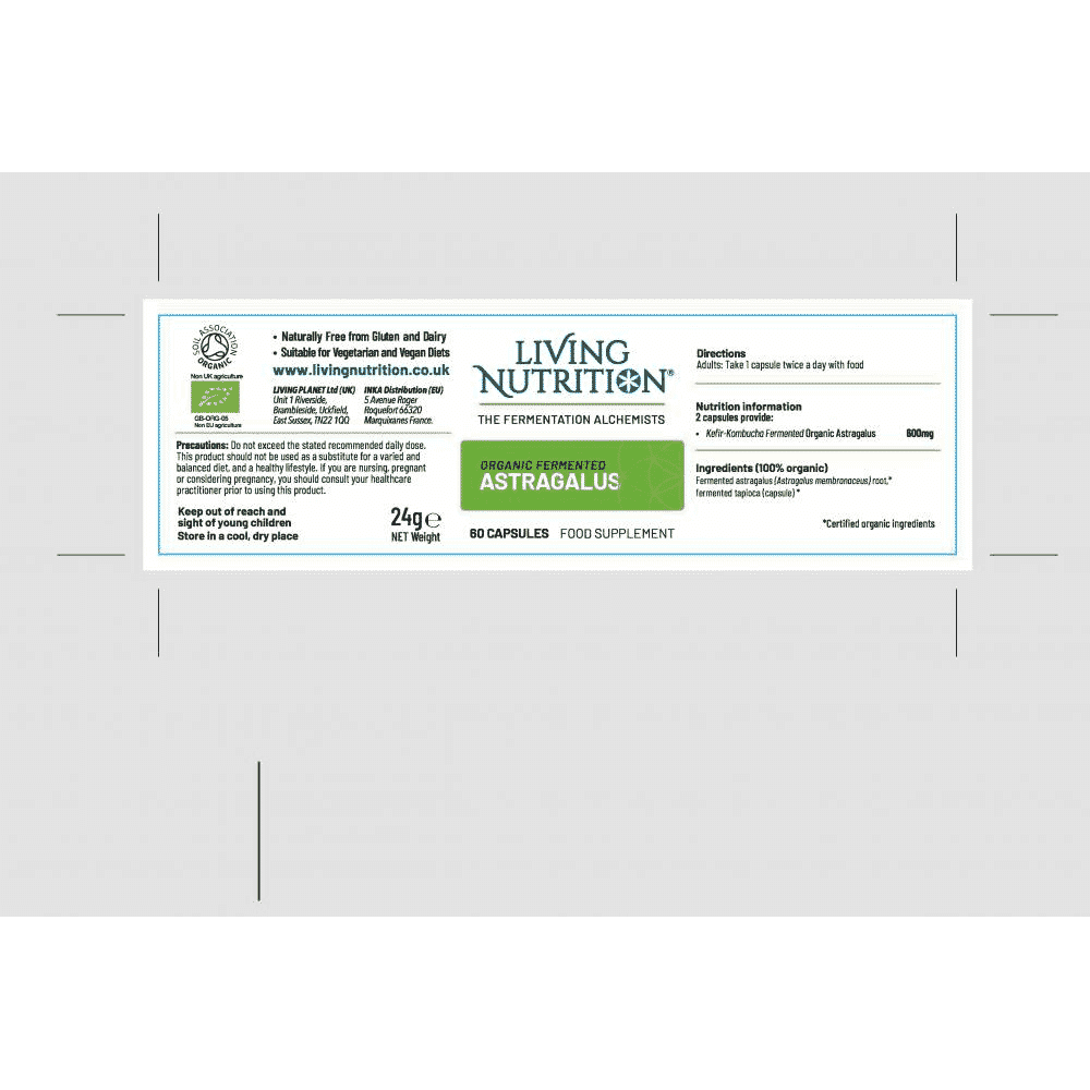 Organic Fermented Astragalus 60s