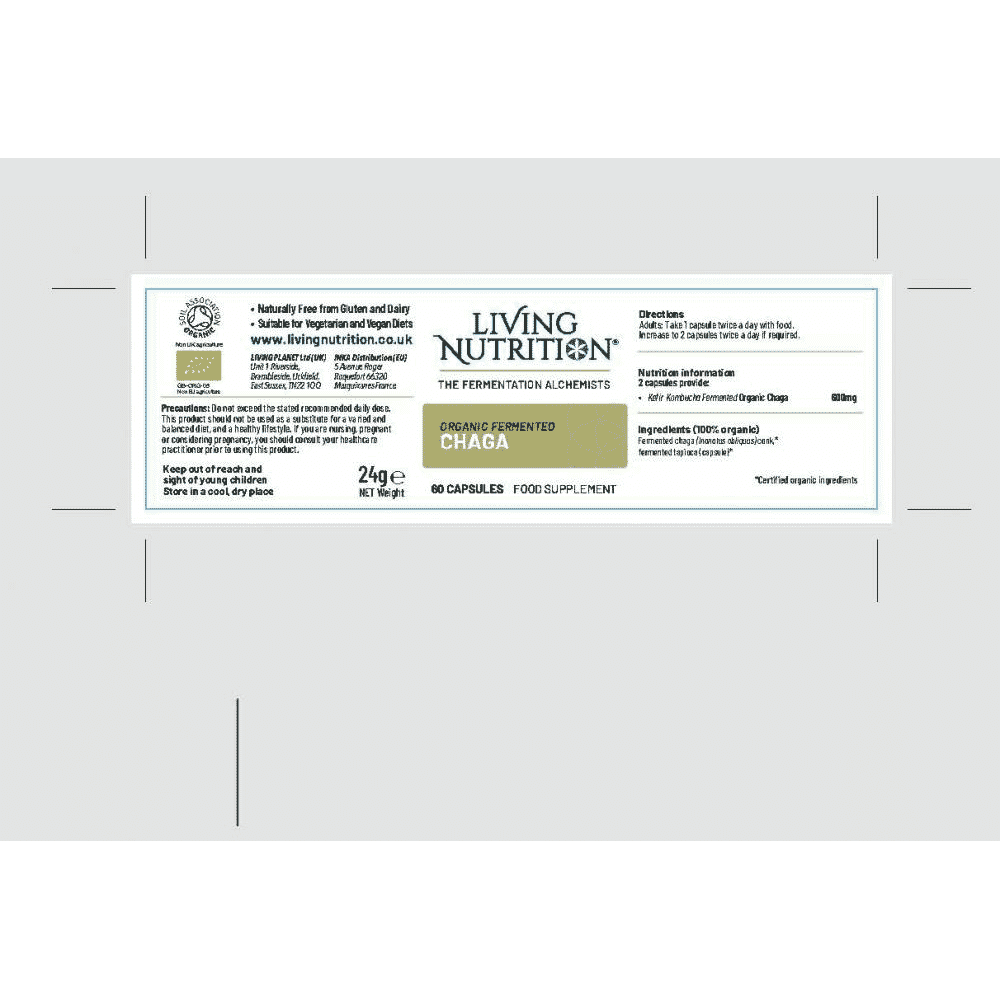 Organic Fermented Chaga 60s