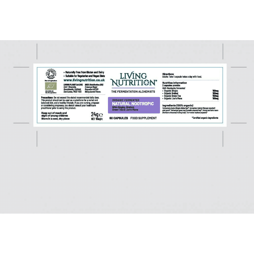 Organic Fermented Natural Nootropic 60s