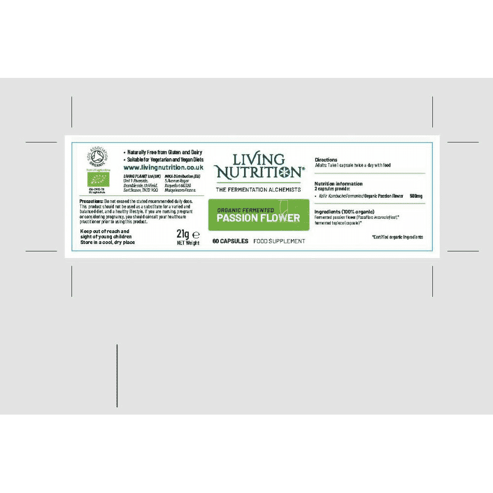 Organic Fermented Passion Flower 60s