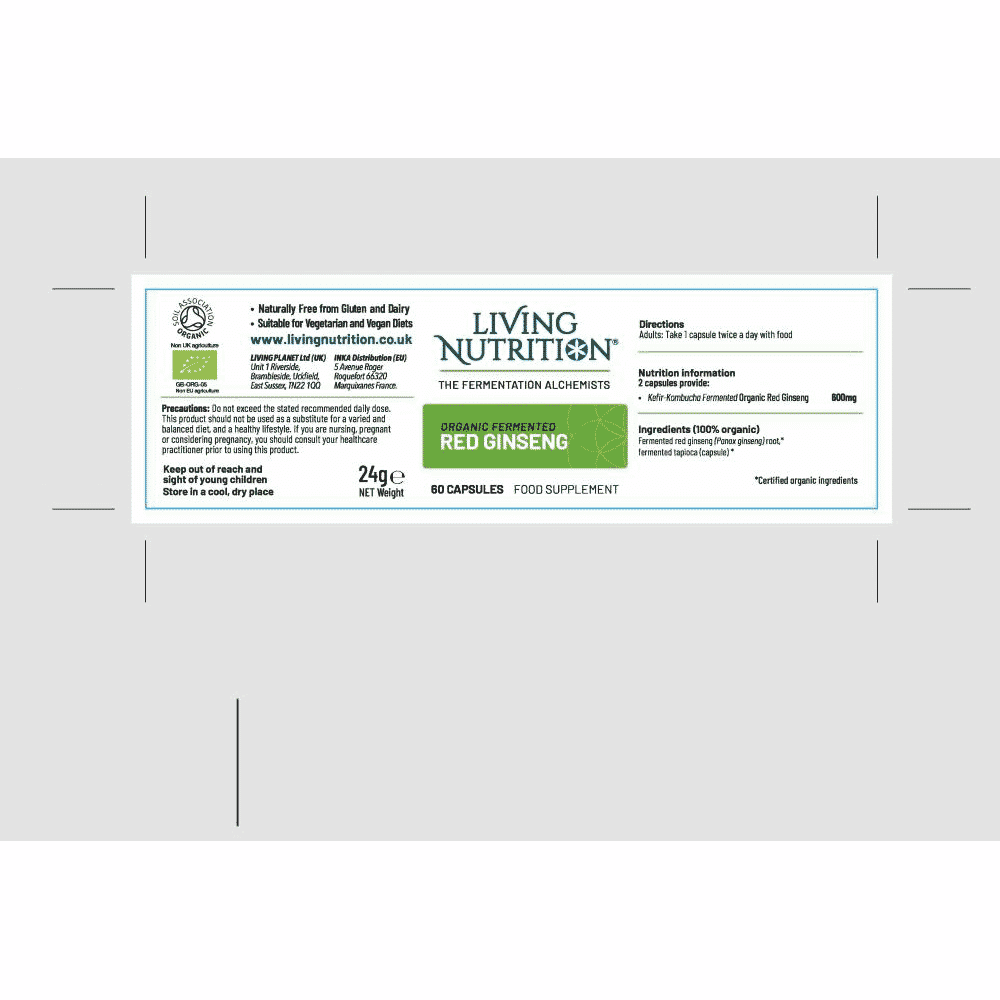 Organic Fermented Red Ginseng 60s