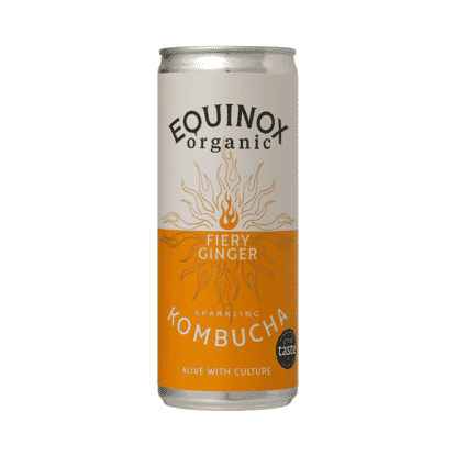 Organic Fiery Ginger Sparkling Kombucha 12x250ml CASE
