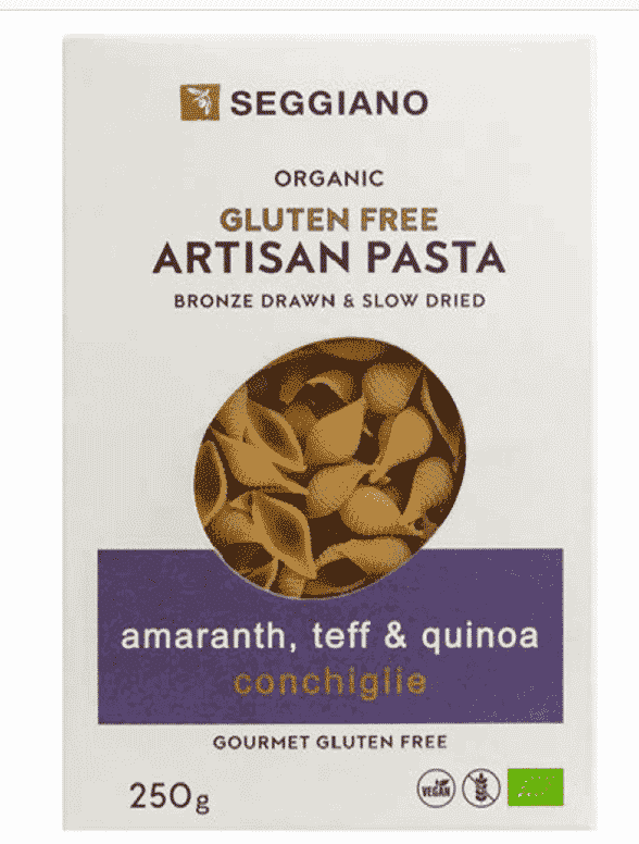 Organic Gluten Free Amaranth, Teff & Quinoa Conchiglie 250g