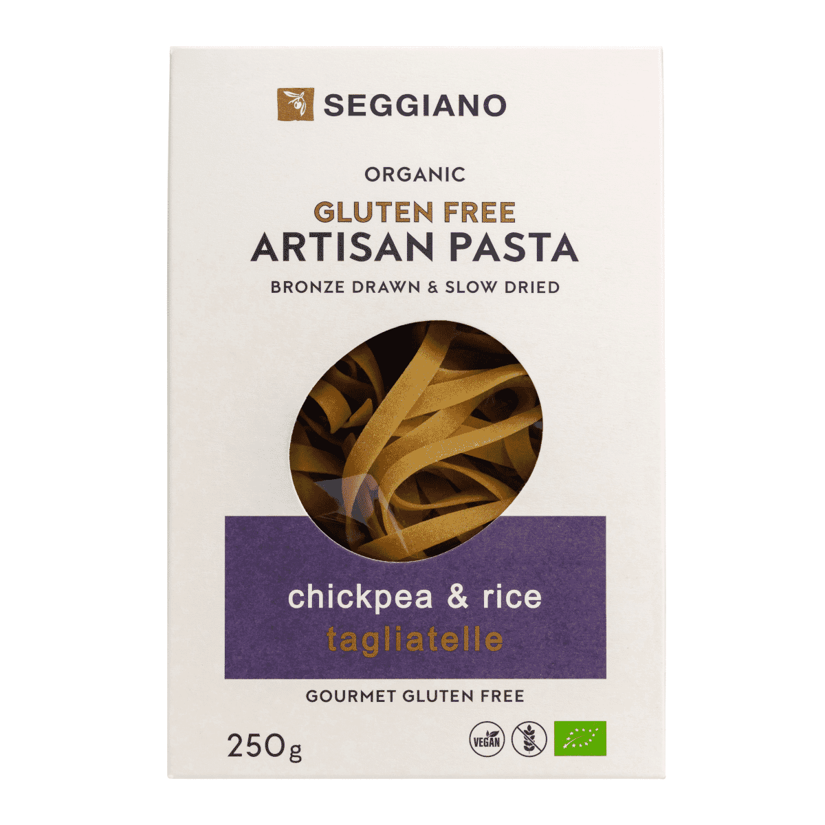 Organic Gluten Free Artisan Pasta Chickpea & Rice Tagliatelle 250g