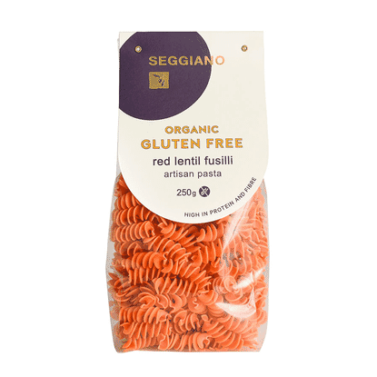Organic Gluten Free Red Lentil Fusilli 250g
