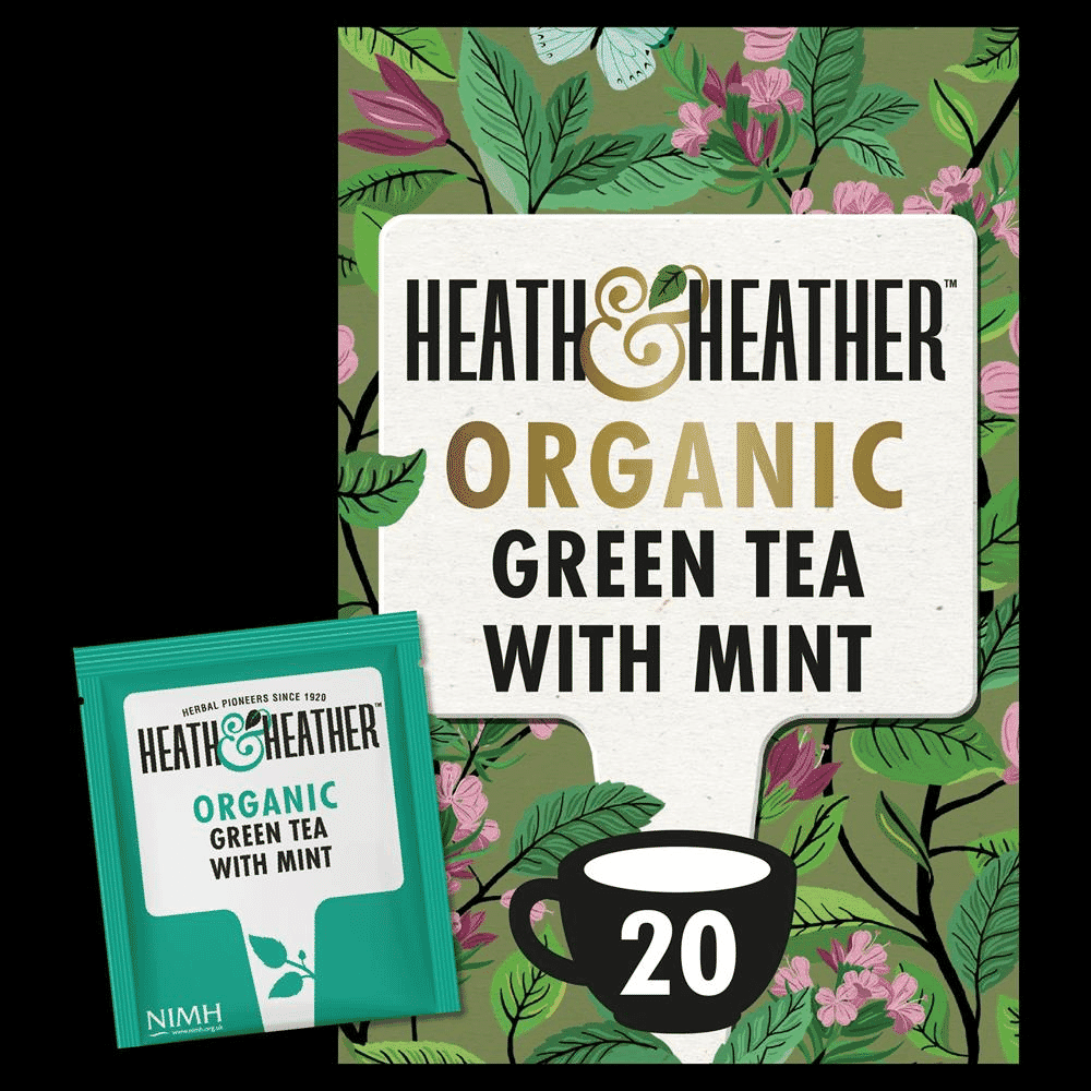 Organic Green Tea with Mint 20 Tea Bags