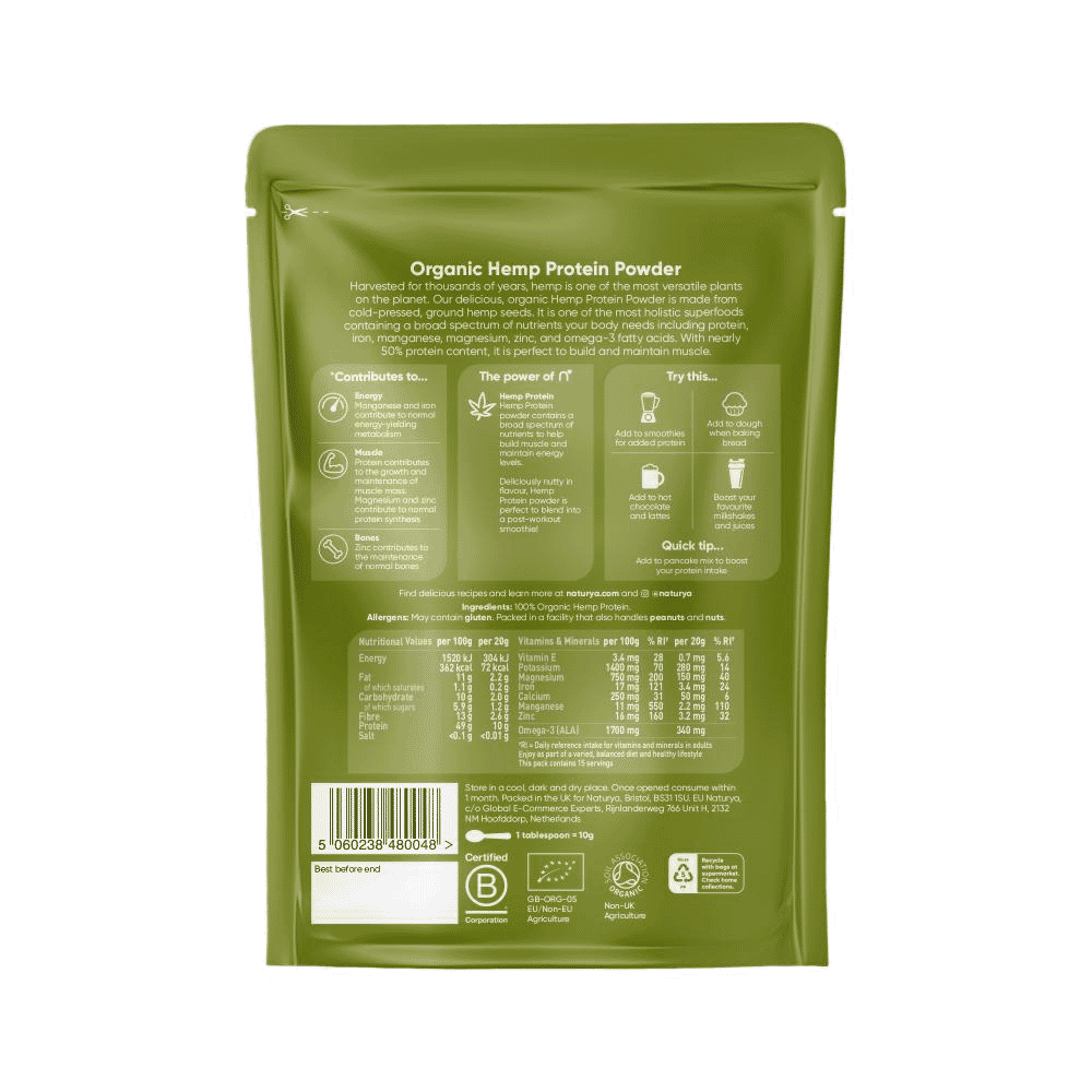 Organic Hemp Protein Powder 300g
