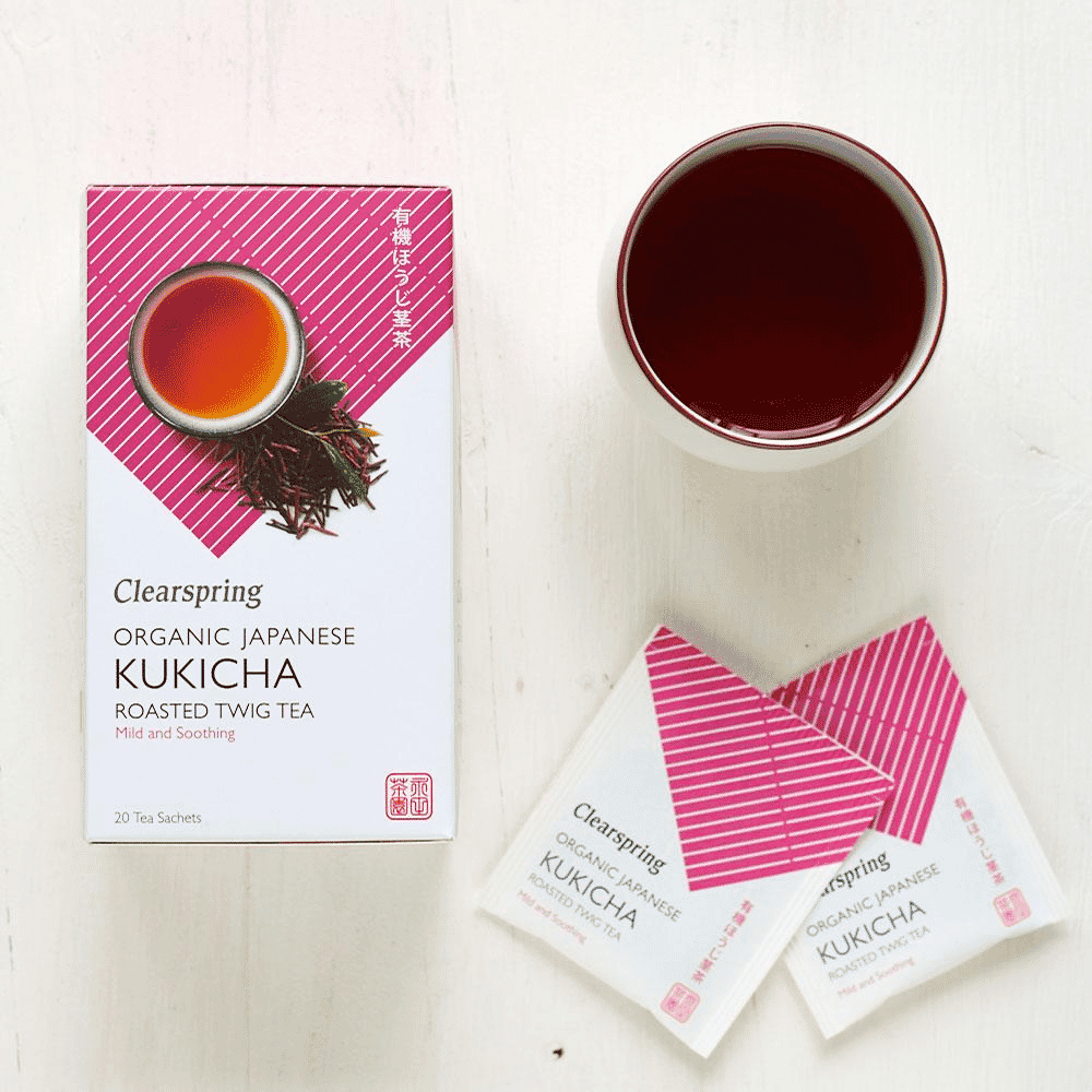 Organic Japanese Kukicha Roasted Twig Tea 20 Sachets