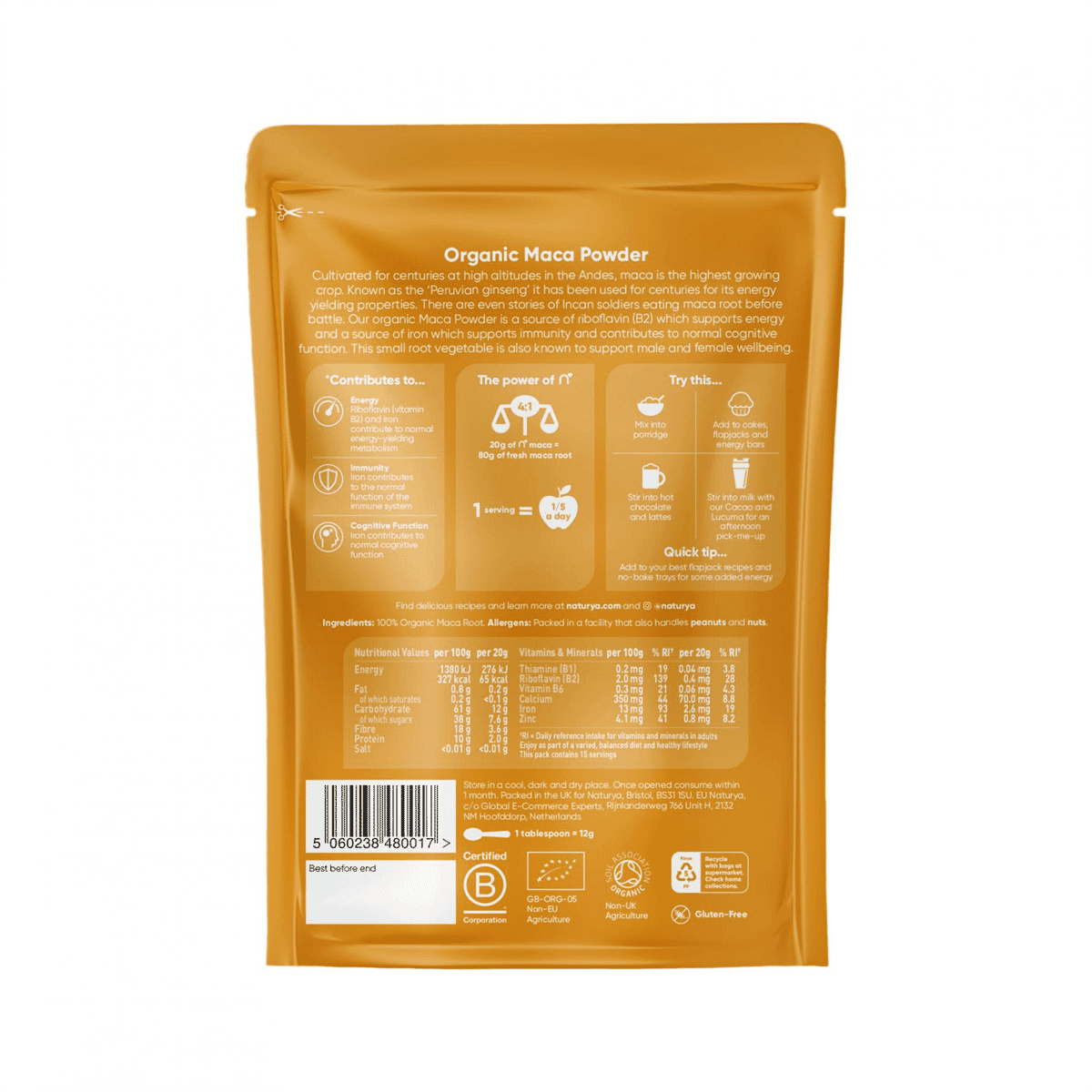 Organic Maca Powder 300g