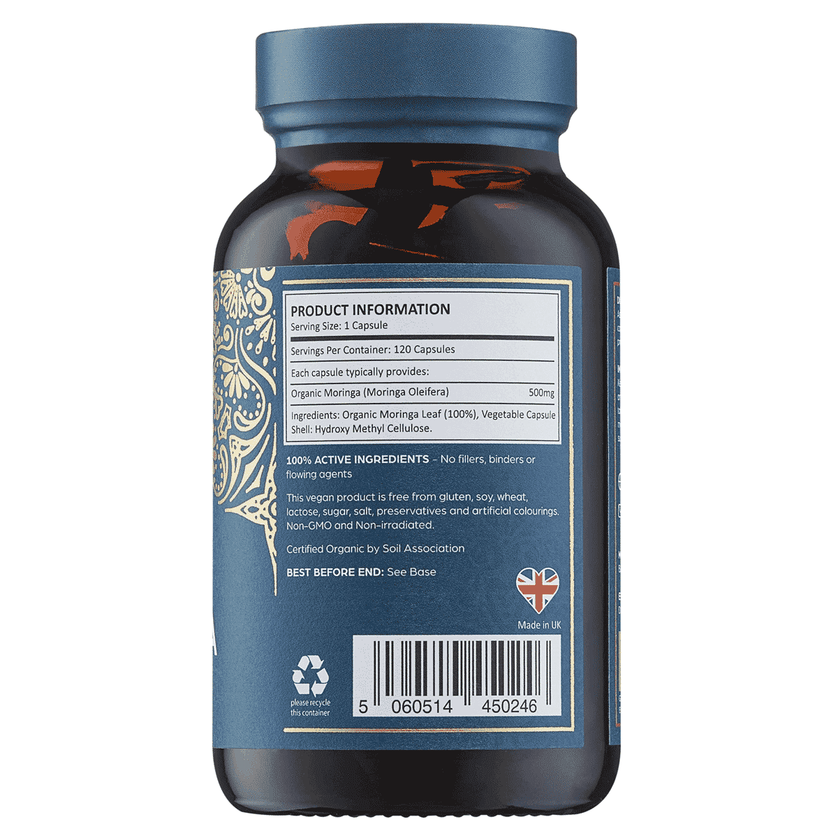 Organic Moringa 120s