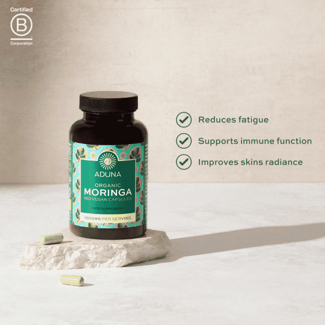 Organic Moringa Capsules 180s