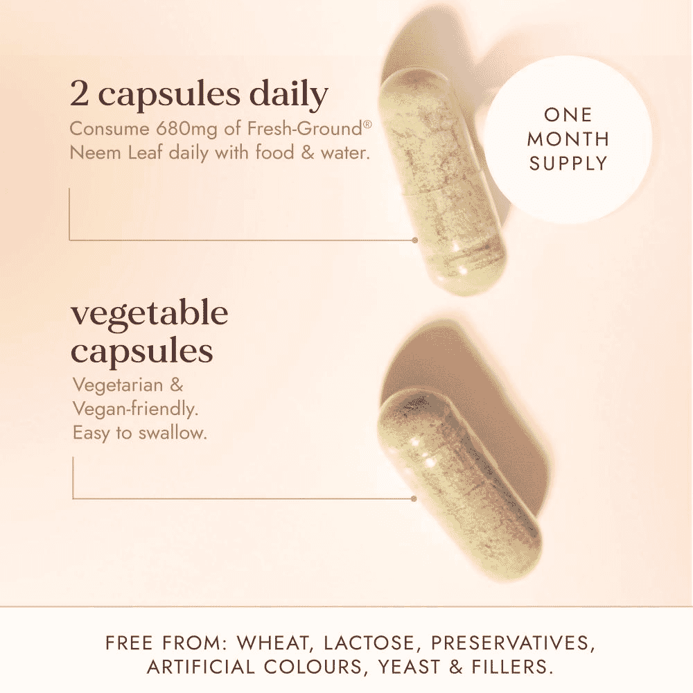 Organic Neem Leaf 60s