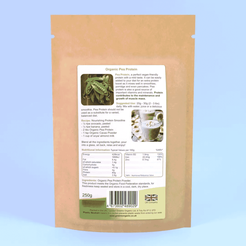 Organic Pea Protein 250g