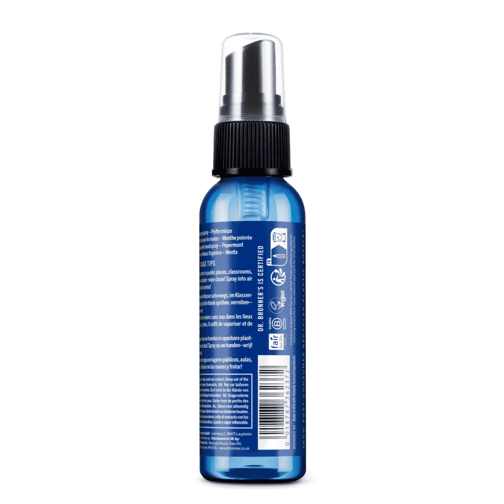 Organic Peppermint Hand Cleansing Spray 60ml